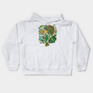 Traditional flower decor from Ukraine Kids Hoodie